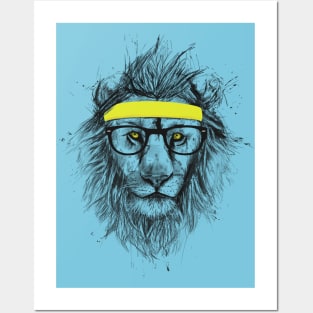 Hipster lion Posters and Art